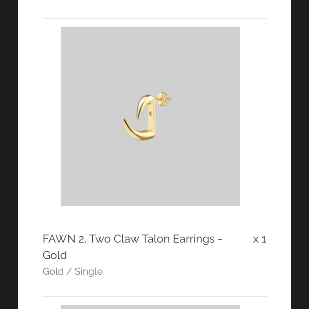 Talon Claw Ear Jacket Earring